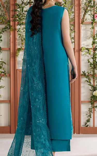 Parishay Teal Blue Lawn Suit | Pakistani Lawn Dress in USA- Image 2