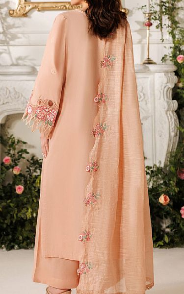 Parishay Peach Lawn Suit | Pakistani Lawn Dress in USA- Image 2