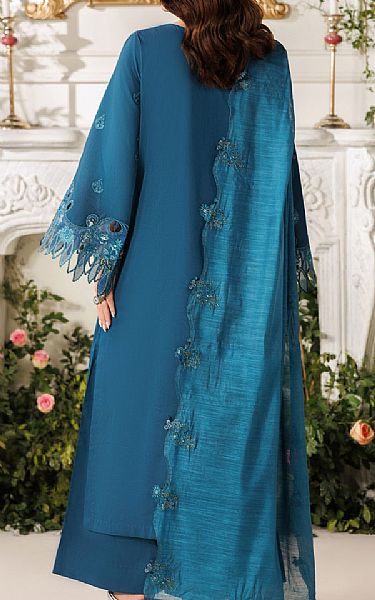 Parishay Denim Blue Lawn Suit | Pakistani Lawn Dress in USA- Image 2