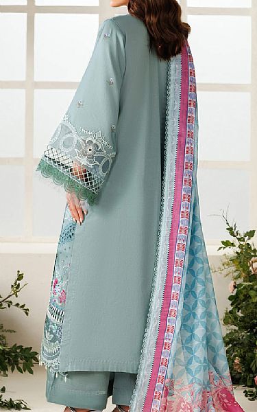 Parishay Cadet Grey Lawn Suit | Pakistani Lawn Dress in USA- Image 2