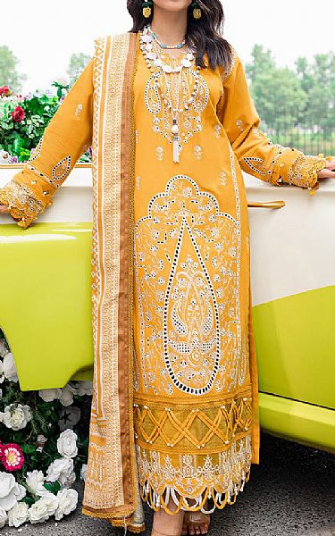 Parishay Butterscotch Woolen Suit | Pakistani Winter Dresses- Image 1