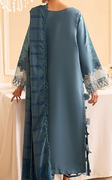 Parishay Slate Grey Khaddar Suit | Pakistani Winter Dresses in USA- Image 2