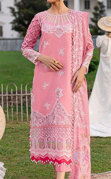 Parishay Flamingo Pink Khaddar Suit | Pakistani Winter Dresses in USA- Image 1