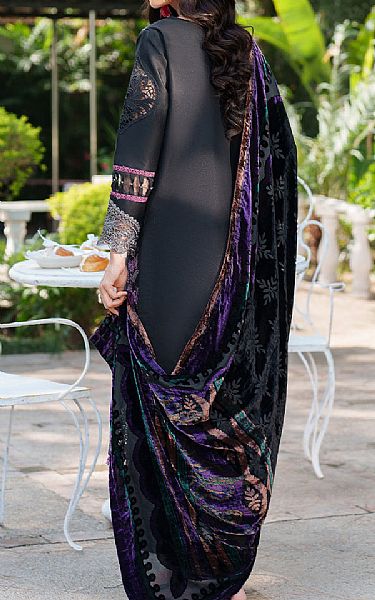 Parishay Black Corduroy Suit | Pakistani Winter Dresses in USA- Image 2
