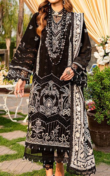 Parishay Black Khaddar Suit | Pakistani Winter Dresses- Image 1