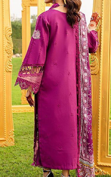 Parishay Magenta Karandi Suit | Pakistani Winter Dresses- Image 2