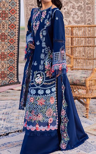 Parishay Blue Lawn Suit | Pakistani Lawn Dress in USA- Image 2