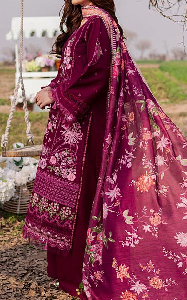 Parishay Mulberry Lawn Suit | Pakistani Lawn Dress in USA- Image 2