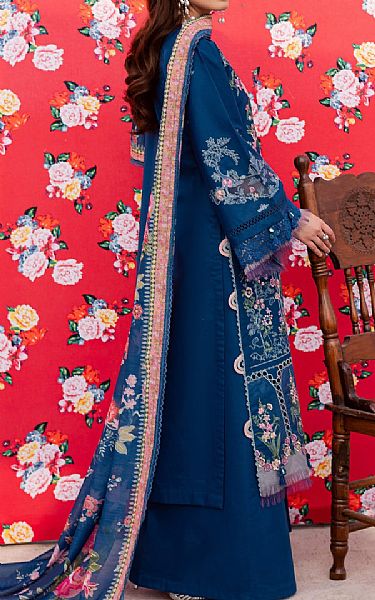 Parishay Blue Lawn Suit | Pakistani Lawn Dress in USA- Image 2