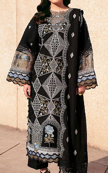 Parishay Black Lawn Suit | Pakistani Lawn Dress in USA- Image 1