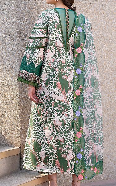 Parishay Green/Off White Lawn Suit | Pakistani Lawn Dress in USA- Image 2