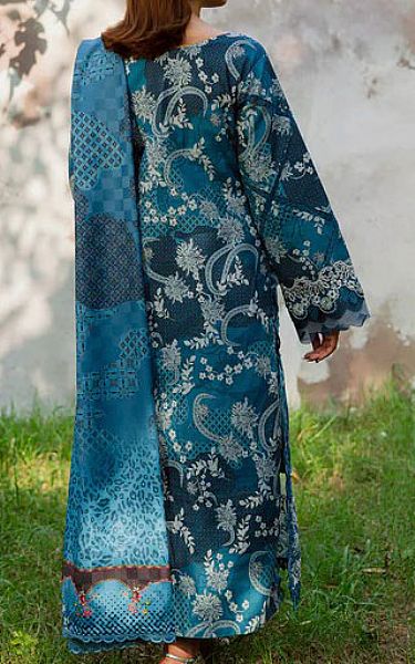 Parishay Teal Khaddar Suit | Pakistani Winter Dresses in USA- Image 2