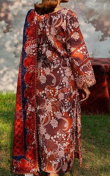 Parishay Auburn Red Khaddar Suit | Pakistani Winter Dresses in USA- Image 2