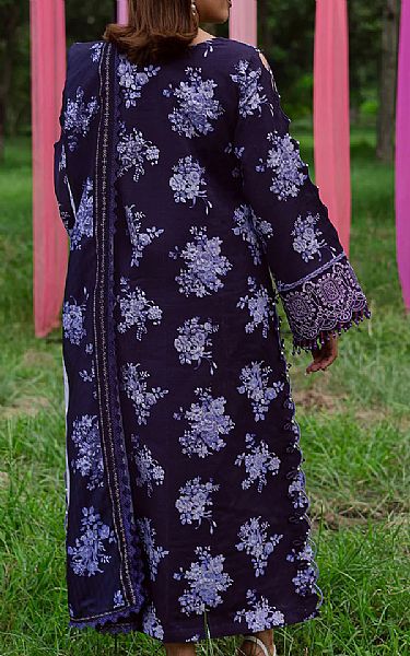 Parishay Navy Khaddar Suit | Pakistani Winter Dresses in USA- Image 2
