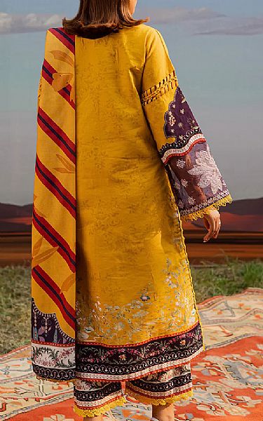 Parishay Mustard Khaddar Suit | Pakistani Winter Dresses in USA- Image 2