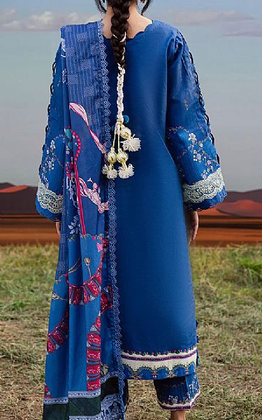 Parishay Royal Blue Khaddar Suit | Pakistani Winter Dresses in USA- Image 2