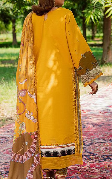 Parishay Mustard Khaddar Suit | Pakistani Winter Dresses in USA- Image 2