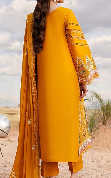 Parishay Orange Lawn Suit | Pakistani Lawn Dress in USA- Image 2