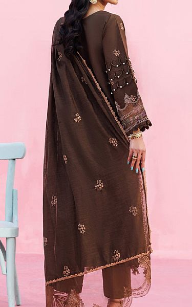 Parishay Dirt Brown Lawn Suit | Pakistani Lawn Dress in USA- Image 2