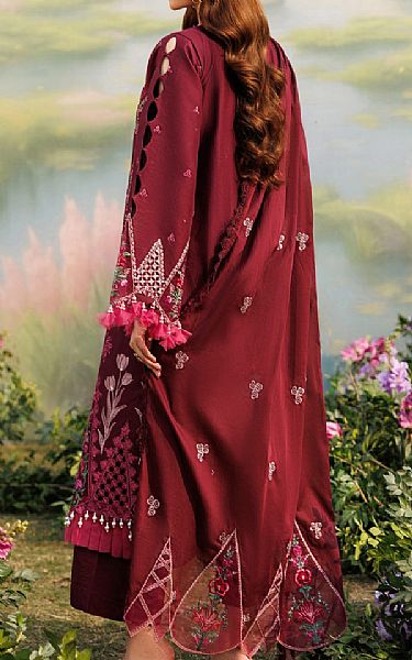 Parishay Wine Lawn Suit | Pakistani Lawn Dress in USA- Image 2