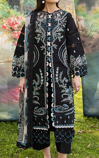 Parishay Black Lawn Suit | Pakistani Lawn Dress in USA- Image 1