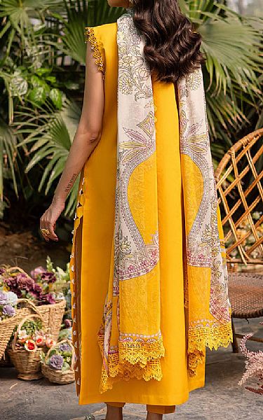 Parishay Golden Yellow Lawn Suit | Pakistani Lawn Dress in USA- Image 2