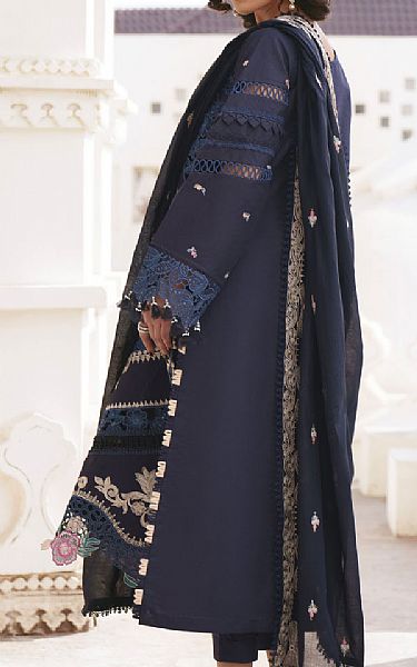 Parishay Navy Blue Lawn Suit | Pakistani Lawn Dress in USA- Image 2