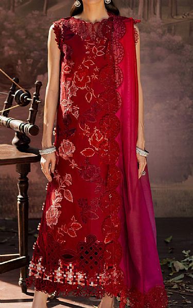 Parishay Maroon Lawn Suit | Pakistani Lawn Dress in USA- Image 1