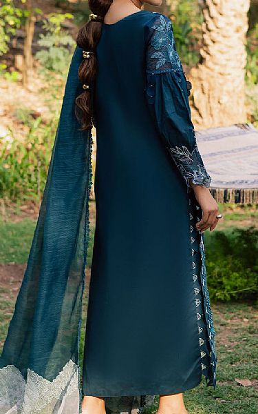 Parishay Teal Blue Lawn Suit | Pakistani Lawn Dress in USA- Image 2
