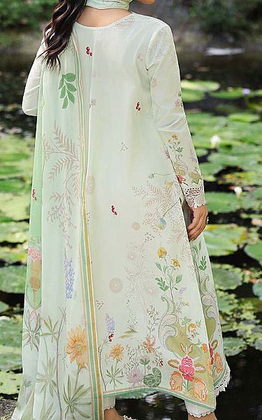 Qalamkar Mint Green Lawn Suit | Pakistani Lawn Dress in USA- Image 2