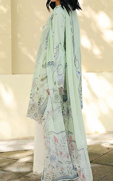 Qalamkar Aqua Lawn Suit | Pakistani Lawn Dress in USA- Image 2