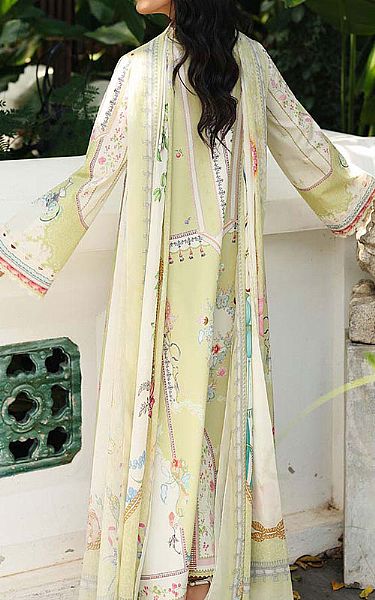 Qalamkar Pistachio Lawn Suit | Pakistani Lawn Dress in USA- Image 2