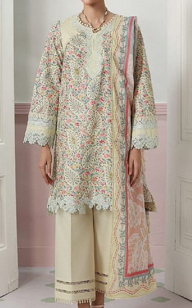 Qalamkar Multi Lawn Suit | Pakistani Lawn Dress in USA- Image 1
