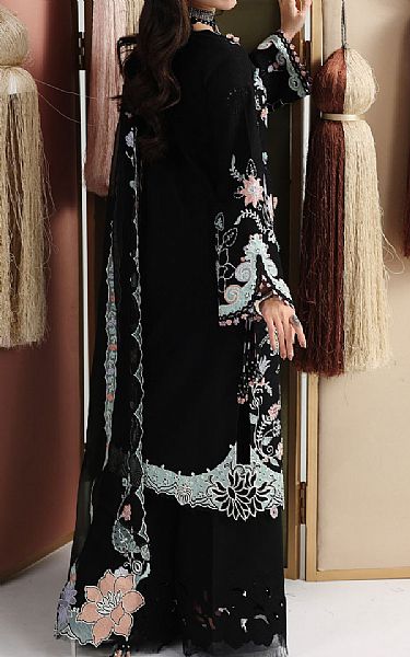 Qalamkar Black Lawn Suit | Pakistani Lawn Dress in USA- Image 2