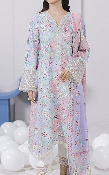 Qalamkar Multi Lawn Suit | Pakistani Lawn Dress in USA- Image 1