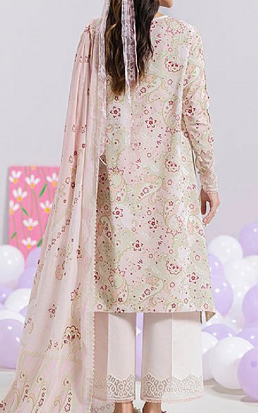 Qalamkar Pink/Sage Green Lawn Suit | Pakistani Lawn Dress in USA- Image 2