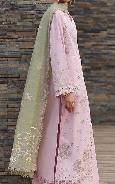 Qalamkar Lavender Lawn Suit | Pakistani Lawn Dress in USA- Image 2