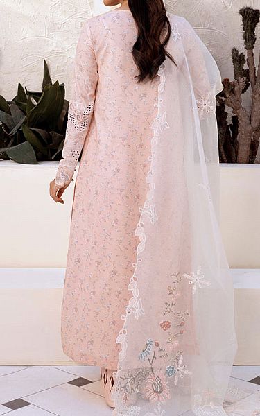 Qalamkar Rose Pink Lawn Suit | Pakistani Lawn Dress in USA- Image 2