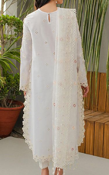 Qalamkar White Lawn Suit | Pakistani Lawn Suits- Image 2