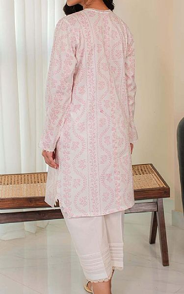 Qalamkar Pastel Pink Lawn Suit (2 pcs) | Pakistani Lawn Dress in USA- Image 2