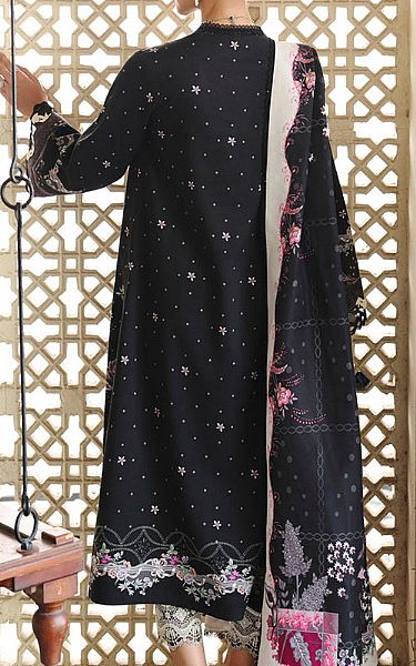 Qalamkar Black Jacquard Suit | Pakistani Winter Dresses in USA- Image 2