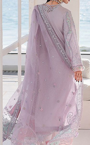 Qalamkar Lavender Lawn Suit | Pakistani Lawn Dress in USA- Image 2