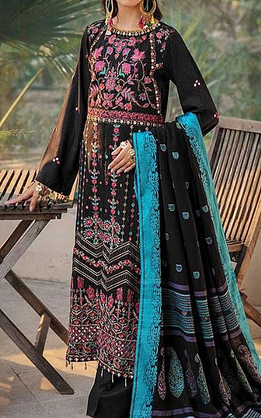 Rajbari Black Karandi Suit | Pakistani Dresses in USA- Image 1