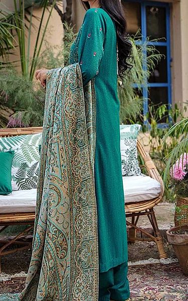 Rajbari Emerald Khaddar Suit | Pakistani Dresses in USA- Image 2