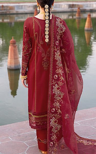 Ramsha Scarlet Lawn Suit | Pakistani Lawn Suits- Image 2