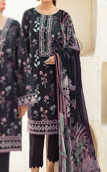 Ramsha Black Khaddar Suit | Pakistani Winter Dresses- Image 1