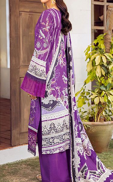 Ramsha Violet Lawn Suit | Pakistani Dresses in USA- Image 2