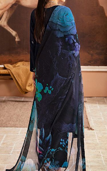 Ramsha Navy Blue Lawn Suit | Pakistani Lawn Dress in USA- Image 2