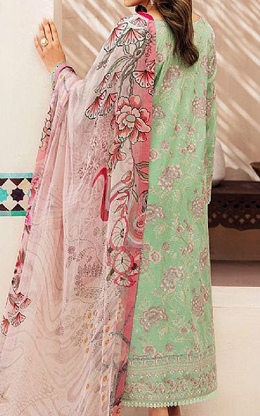 Ramsha Light Green Lawn Suit | Pakistani Lawn Dress in USA- Image 2