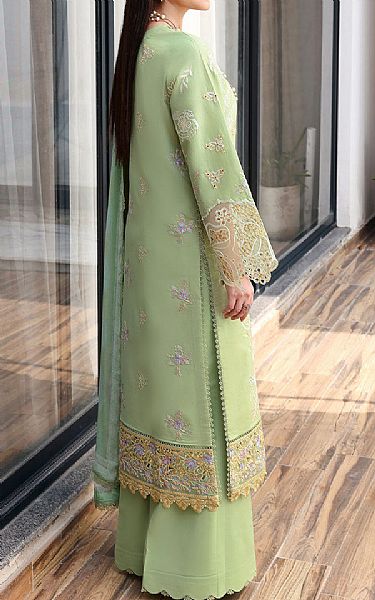 Ramsha Light Green Lawn Suit | Pakistani Lawn Dress in USA- Image 2